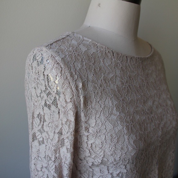 Cropped Lace Babton Shirt; Lined - Picture 4 of 10